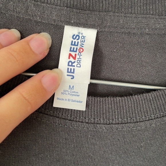 long sleeve grey “ this is the part where I save the day” blood donation t shirt - Picture 4 of 16